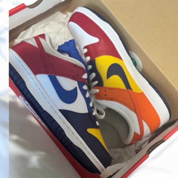 Nike Other - Nike Dunk Low JP Qs Midnight Navy Varsity Maize Mens Sz‎ 7.5